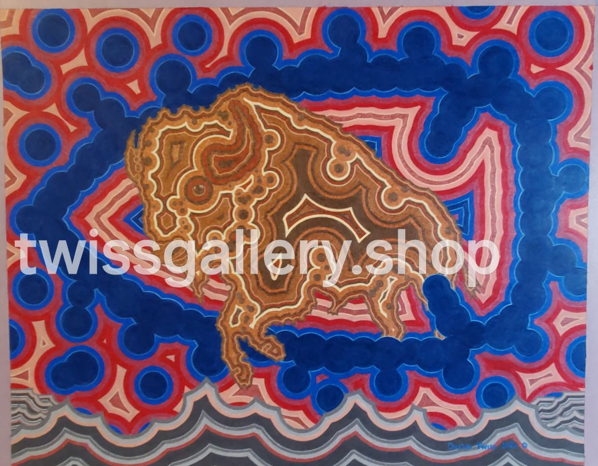 N-038 "Emerging Bull" - Notecard