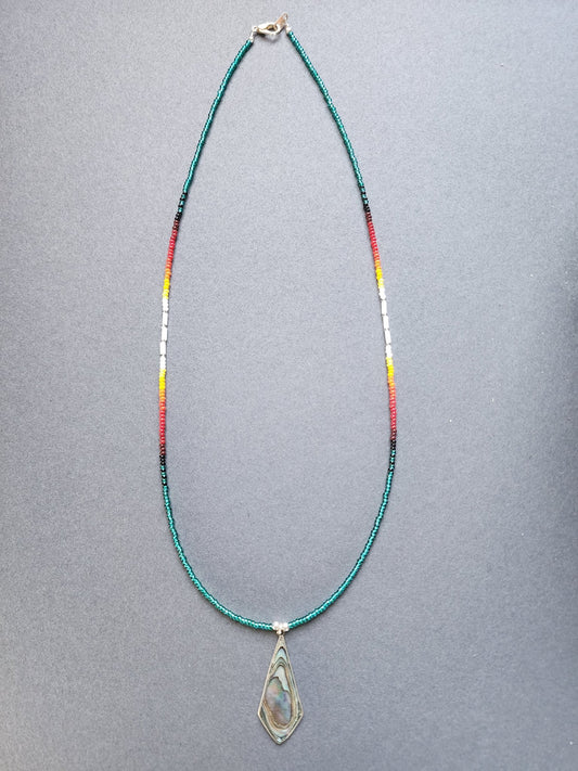 B - 017 Beaded Necklace "Southern Sky" - Twiss Gallery