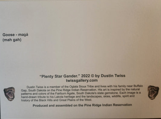 N - 030 "Plenty Star Gander" Notecard - Twiss Gallery