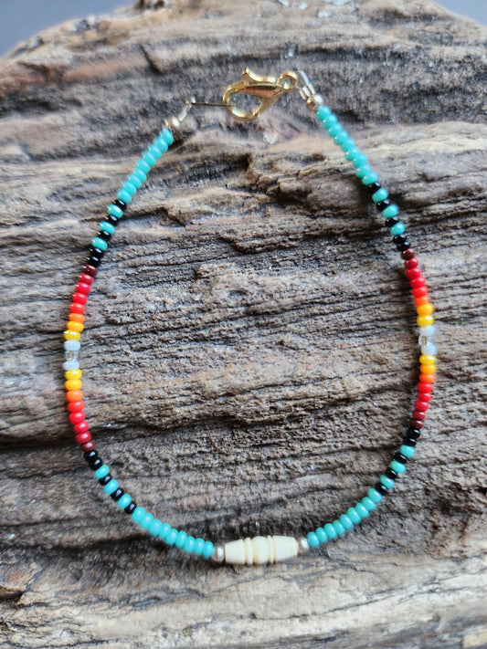 AA - 01 Beautiful Beaded Bracelet. - Twiss Gallery