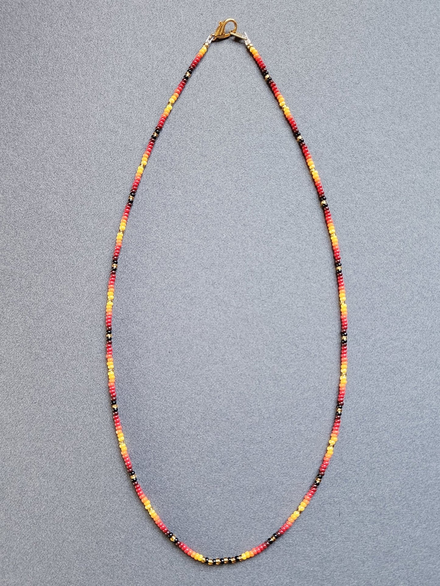 B - 01 Beaded Necklace - "Summer Sky" - Twiss Gallery