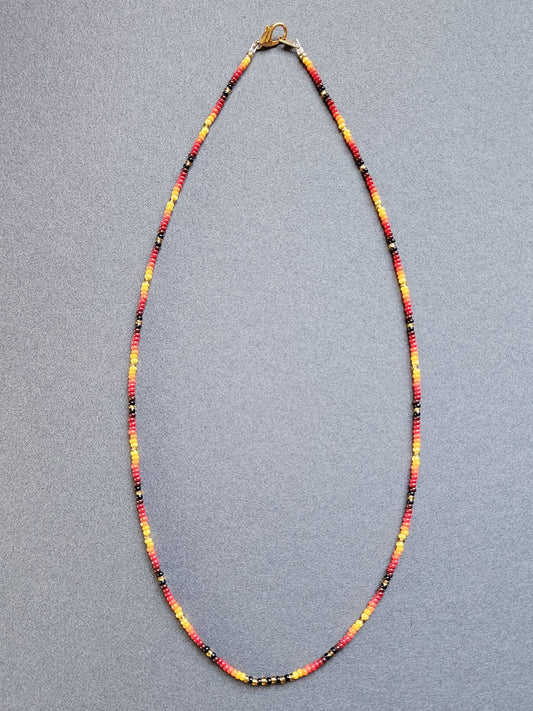 B - 01 Beaded Necklace - "Summer Sky" - Twiss Gallery