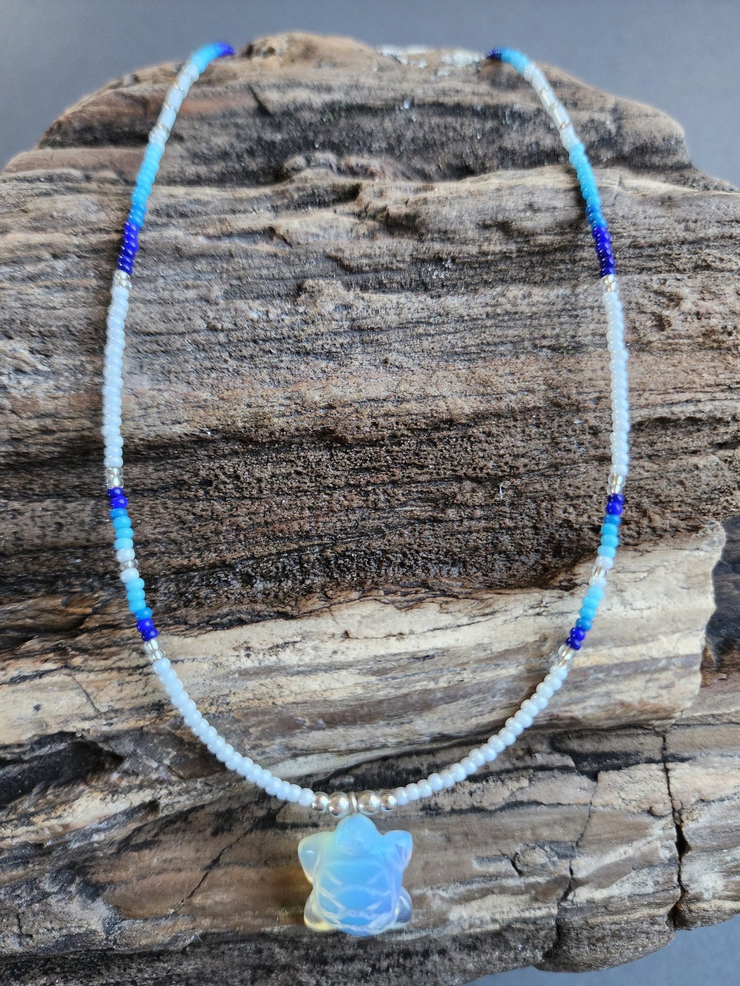 B - 012 Beaded Necklace "River Lodge" - Twiss Gallery