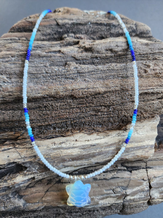 B - 012 Beaded Necklace "River Lodge" - Twiss Gallery