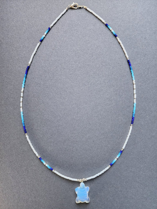 B - 012 Beaded Necklace "River Lodge" - Twiss Gallery