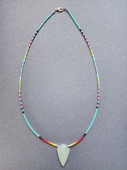 B - 014 Beaded Necklace "Love Song" - Twiss Gallery