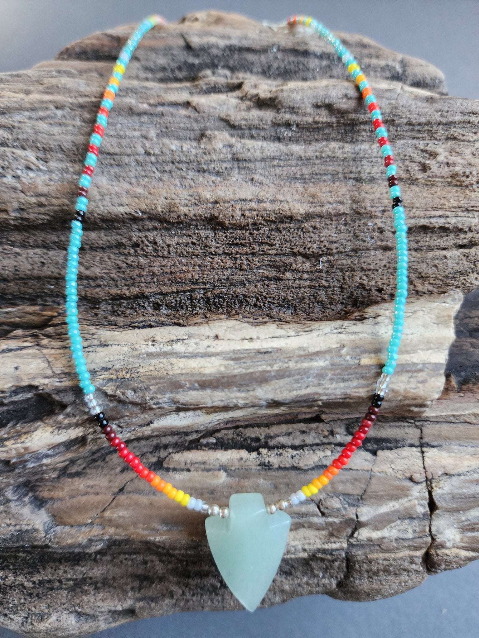 B - 014 Beaded Necklace "Love Song" - Twiss Gallery