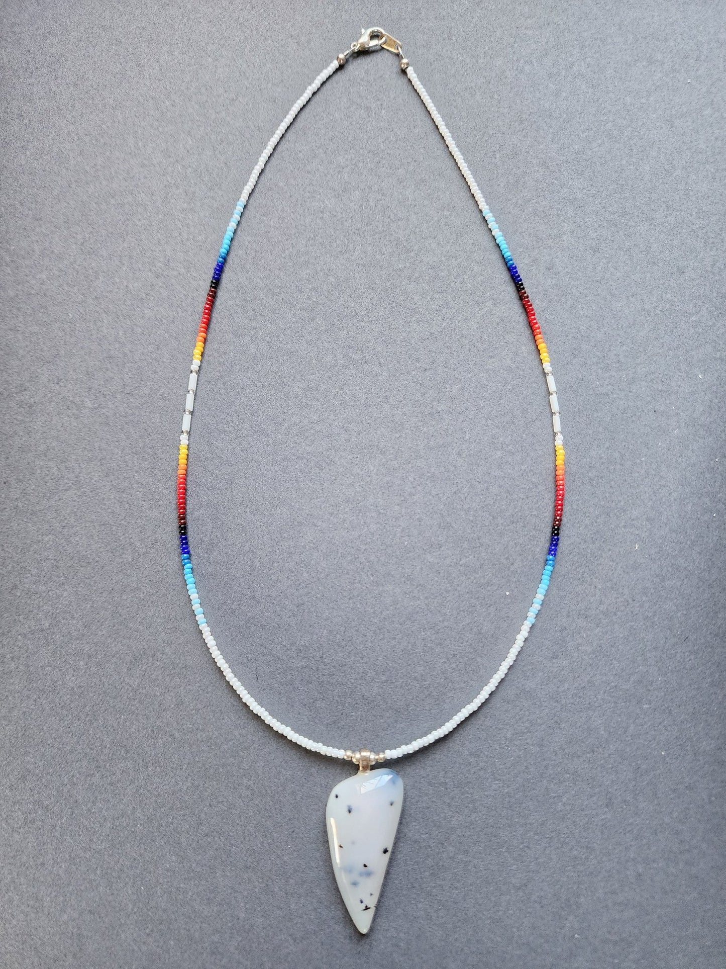 B - 015 Beaded Necklace "Lightening Arrives" - Twiss Gallery