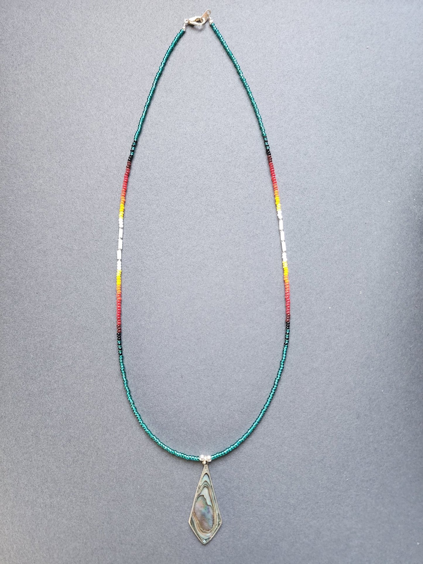 B - 017 Beaded Necklace "Southern Sky" - Twiss Gallery