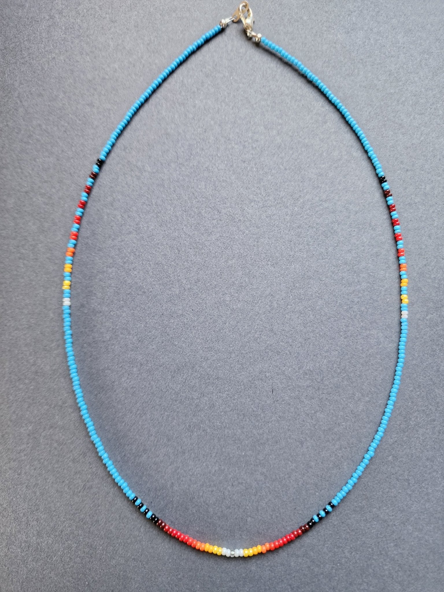 B - 02 Beaded Necklace "Dawn Rain" - Twiss Gallery