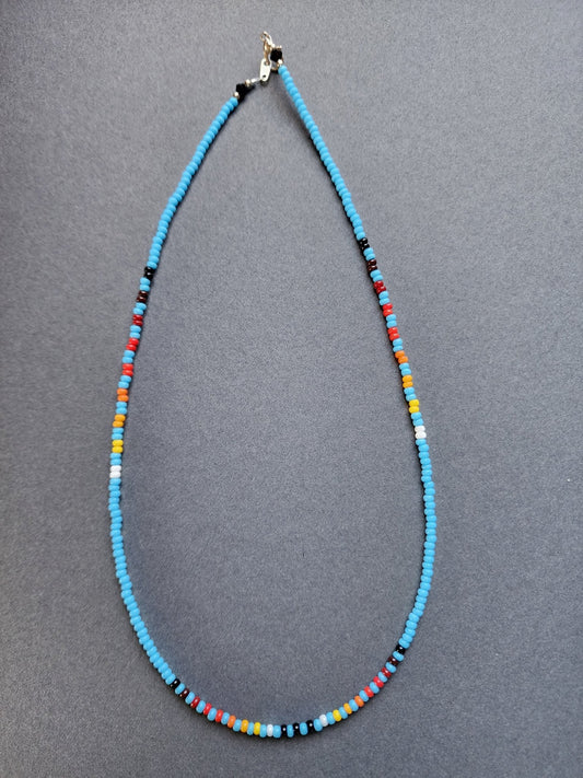B - 023 Beaded Necklace "Fresh Water" - Twiss Gallery