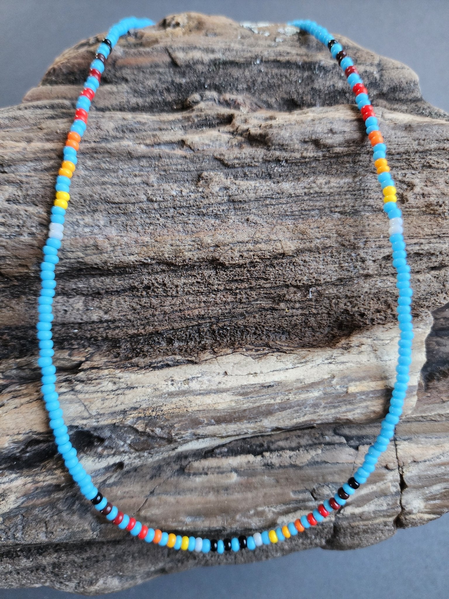 B - 023 Beaded Necklace "Fresh Water" - Twiss Gallery