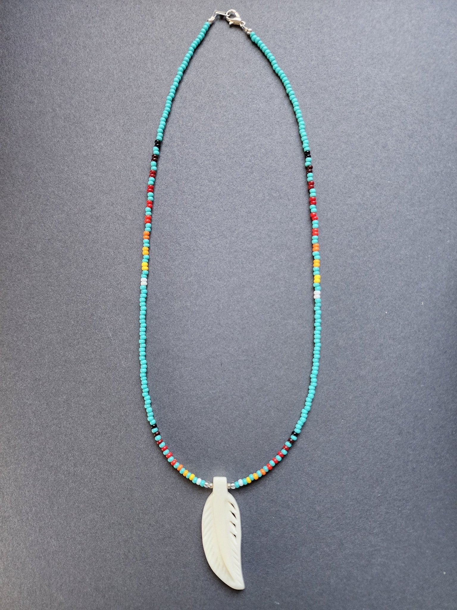 B - 024 Beaded Necklace "Rain Drops" - Twiss Gallery