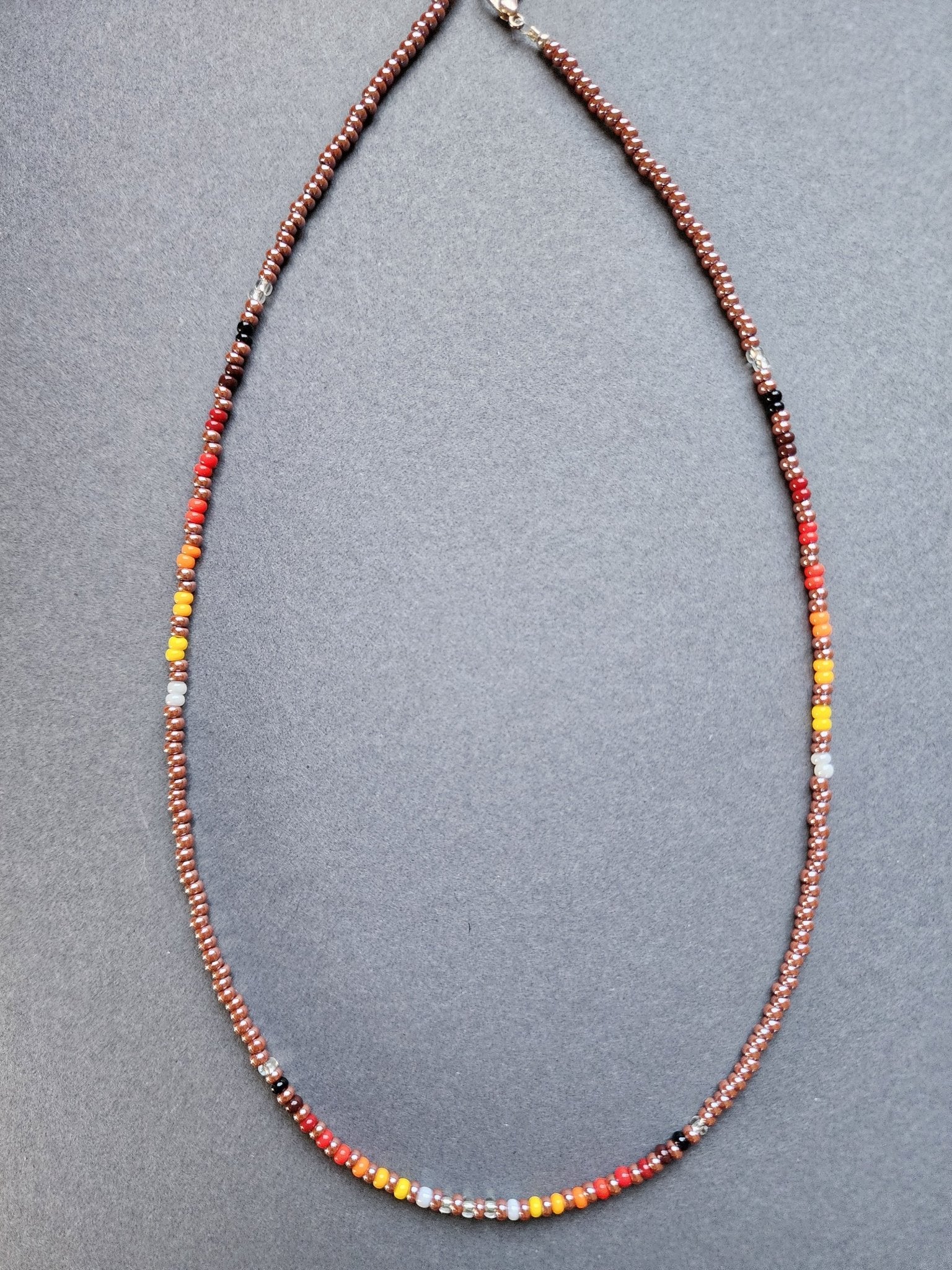 B - 026 Beaded Necklace "Lakota Prairie" - Twiss Gallery