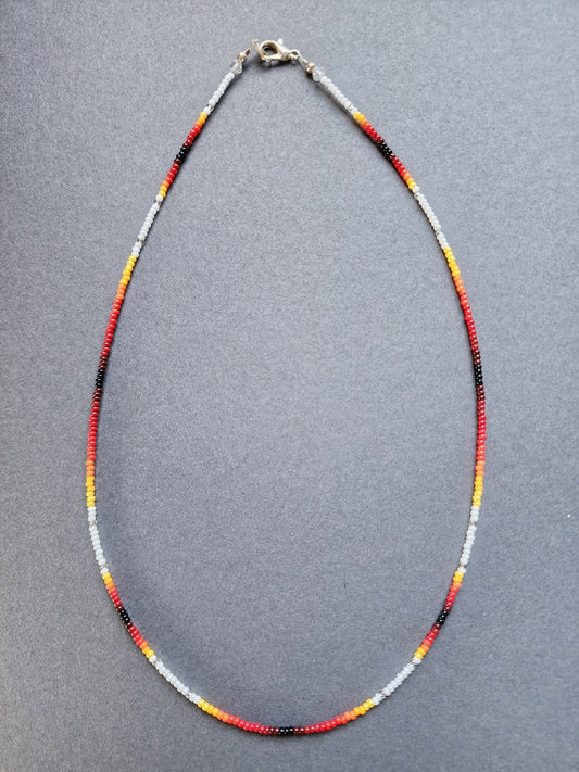 B - 07 Beaded Necklace "Sunset Dream" - Twiss Gallery