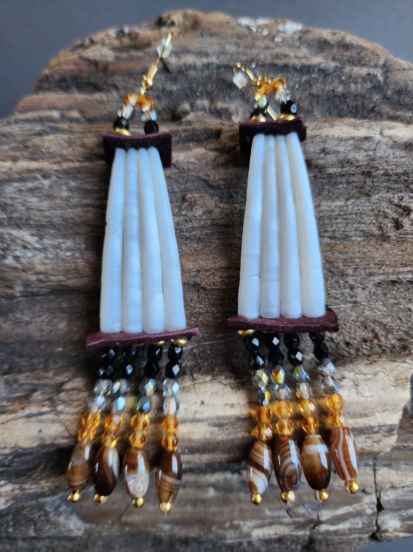 C - 016 Dentilum Earrings - Twiss Gallery