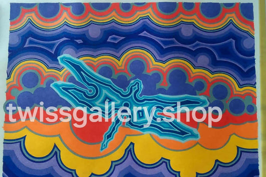 Dragonfly Sunset - Notecard - Twiss Gallery