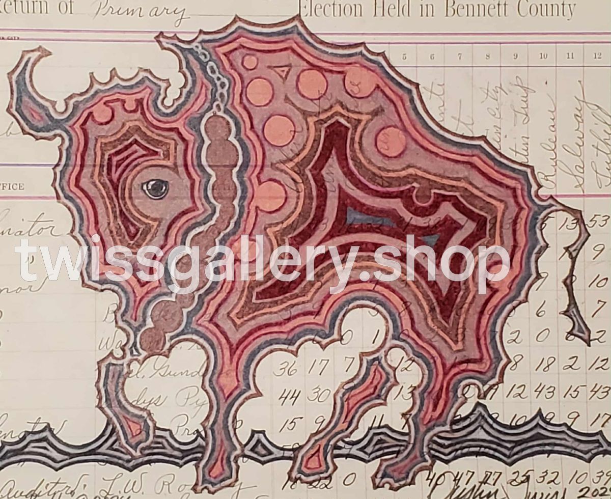 Looking Bull - Notecard - Twiss Gallery