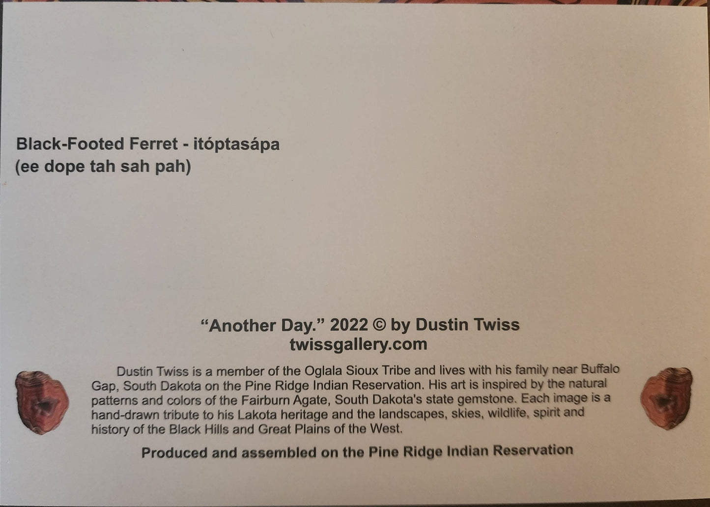 N - 011 "Another Day" Notecard - Twiss Gallery