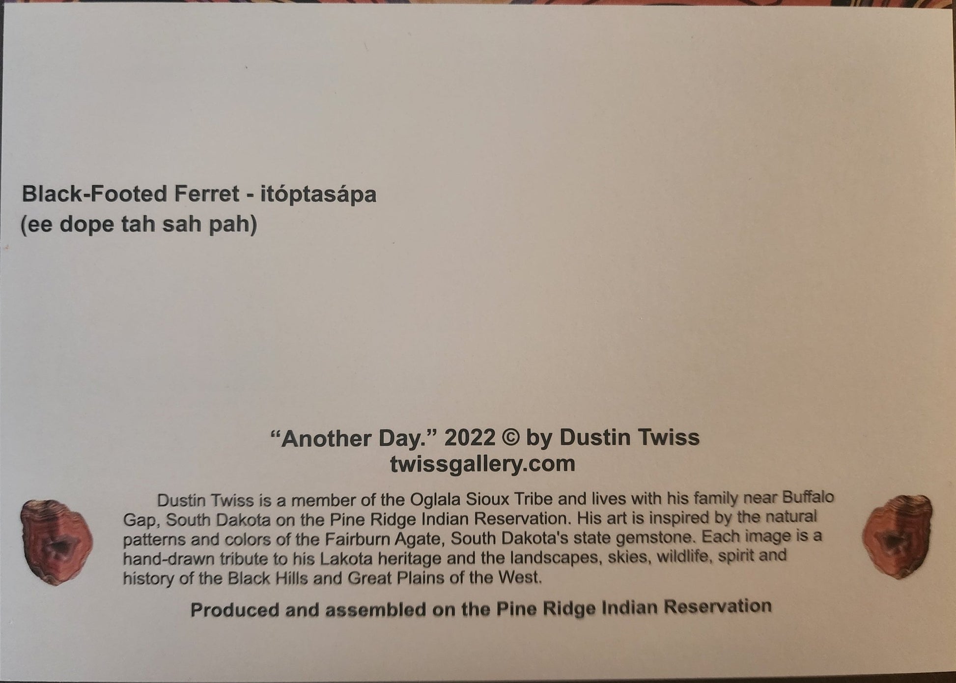 N - 011 "Another Day" Notecard - Twiss Gallery