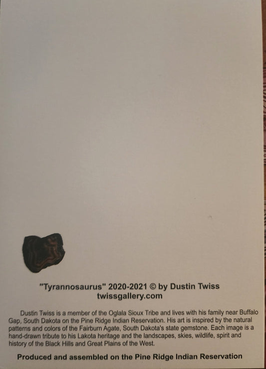 N - 013 "Tyrannosaurus" Notecard - Twiss Gallery