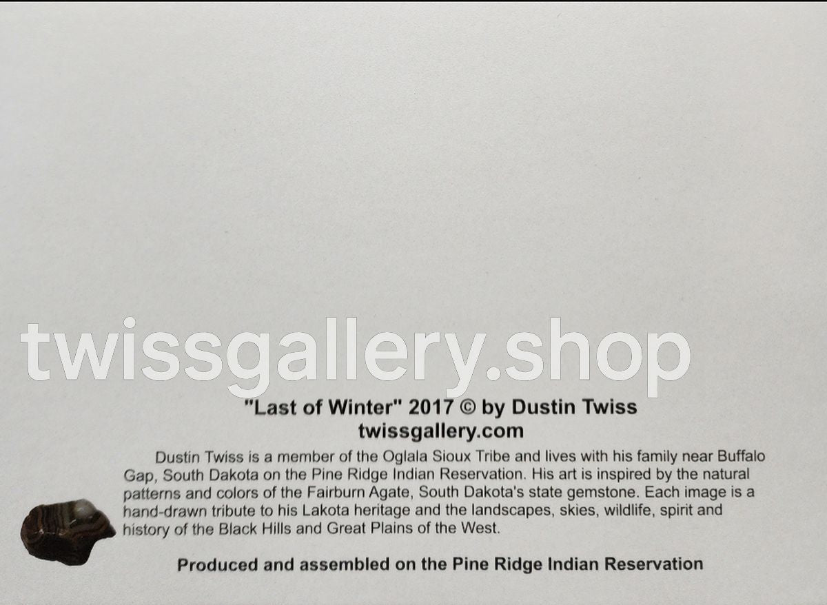 N - 029 "Last Of Winter" Notecard - Twiss Gallery
