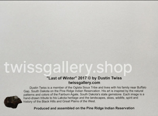 N - 029 "Last Of Winter" Notecard - Twiss Gallery