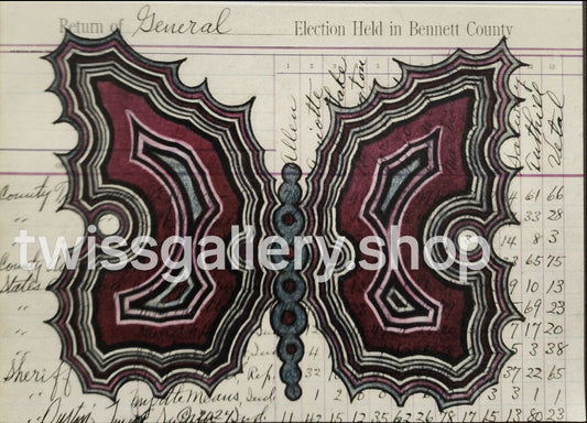 P - 11 Redshirt Butterfly - Print - Twiss Gallery