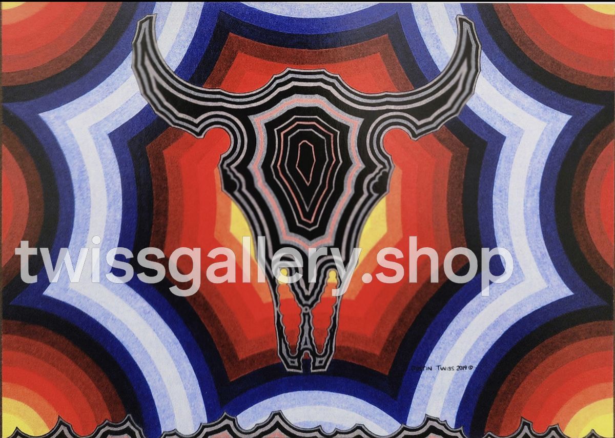 P - 14 Bad Water Bull - Print - Twiss Gallery