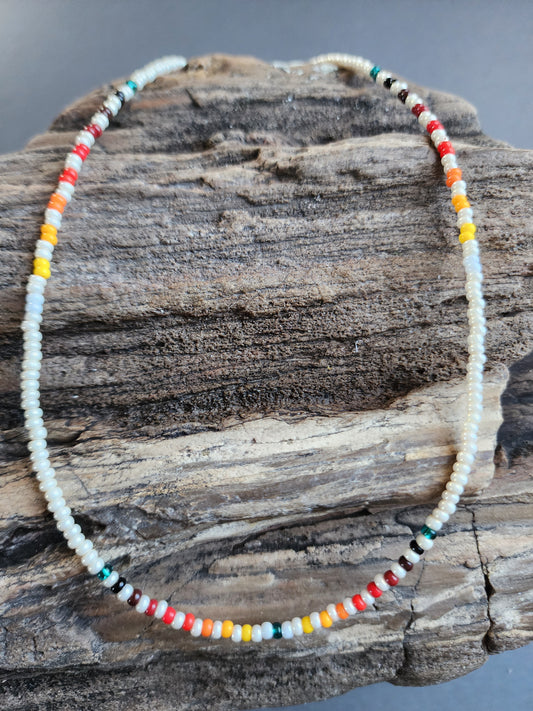 B-021 Beaded Necklace "Healing Journey"