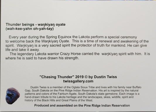 N-032 "Chasing Thunder" - Notecard