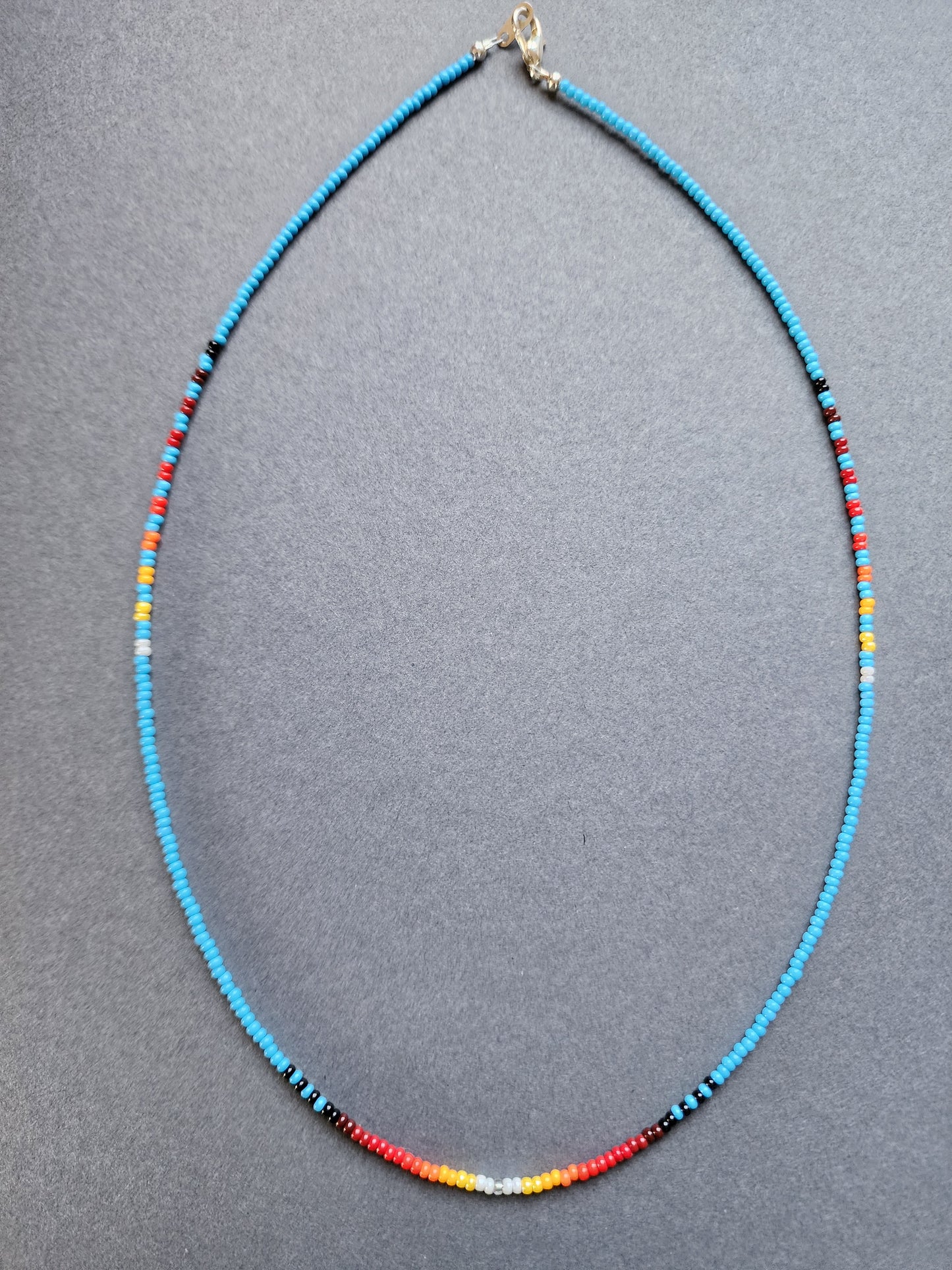 B-02 Beaded Necklace "Dawn Rain"