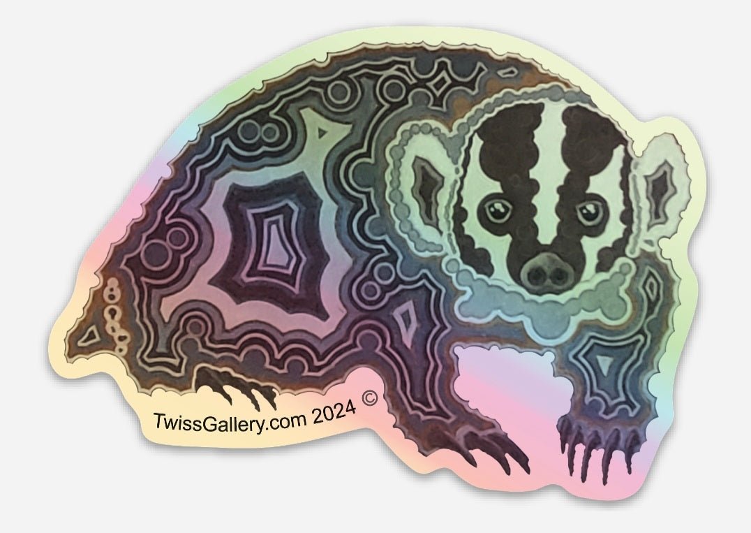 Stands his Ground - Holographic Die - Cut Sticker - Twiss Gallery